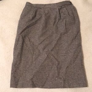 Vintage Pendleton Wool houndstooth skirt